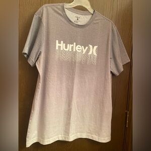 Hurley Men Sz-L Blender Graphic Short Sleeve Tee T-Shirt in Grey NWOT